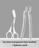 Close-toothed Safe Multi Style Three-piece Eyebrow Eyelash Tool Set