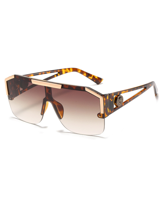 New Fashion Big Frame All-In-One Glasses Sports Style Transparent Colorful Sunglasses