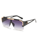 New Fashion Big Frame All-In-One Glasses Sports Style Transparent Colorful Sunglasses