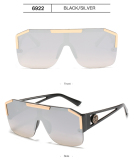 New Fashion Big Frame All-In-One Glasses Sports Style Transparent Colorful Sunglasses