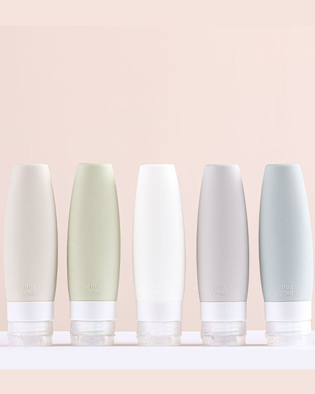 Silicone Bottle Set Travel Portable Bottle Set Random Color