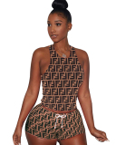 Casual women summer hot two pieces dress