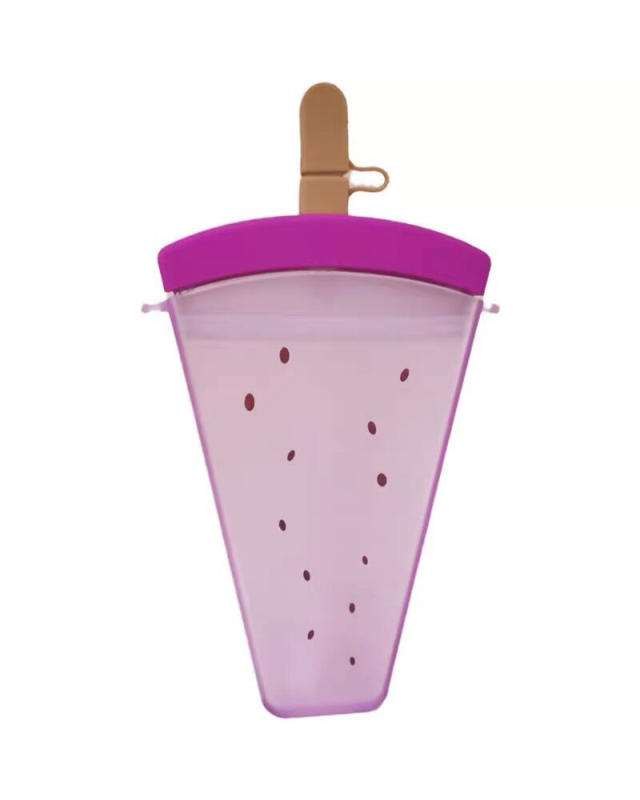 Ins Cute Ice Cream Shaped Portable Water Bottle (Including Straw and Shoulder Strap)