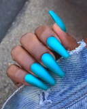 24pcs Solid Color Long Ballet Wearing Artificial Nails Waterproof Removable Fake Nails