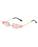 New Style Personalized Frameless Colorful Ocean Sunglasses