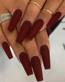 24pcs Solid Color Long Ballet Wearing Artificial Nails Waterproof Removable Fake Nails