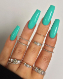 24pcs Long Multi Style Fake Nails Waterproof Removable Nail Patch