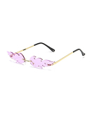 New Style Personalized Frameless Colorful Ocean Sunglasses