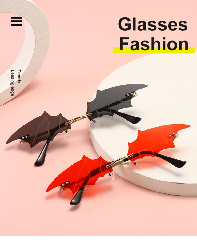 Solid Color Bat Modelling Sunglasses
