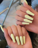 24pcs Solid Color Long Ballet Wearing Artificial Nails Waterproof Removable Fake Nails