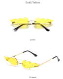 New Style Personalized Frameless Colorful Ocean Sunglasses