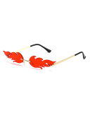 New Style Personalized Frameless Colorful Ocean Sunglasses