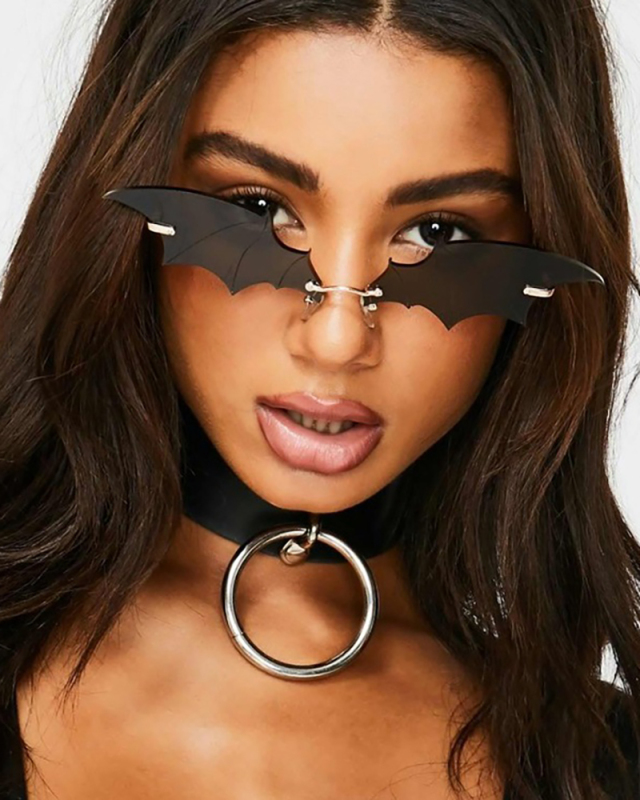Solid Color Bat Modelling Sunglasses