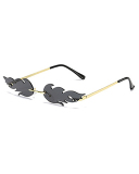 New Style Personalized Frameless Colorful Ocean Sunglasses