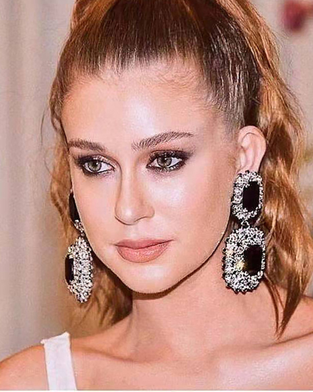 Super Flashing Claw Chain Series Alloy Diamond-Studded Rhinestone Geometric Exaggerated Earrings