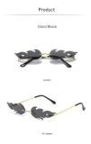 New Style Personalized Frameless Colorful Ocean Sunglasses
