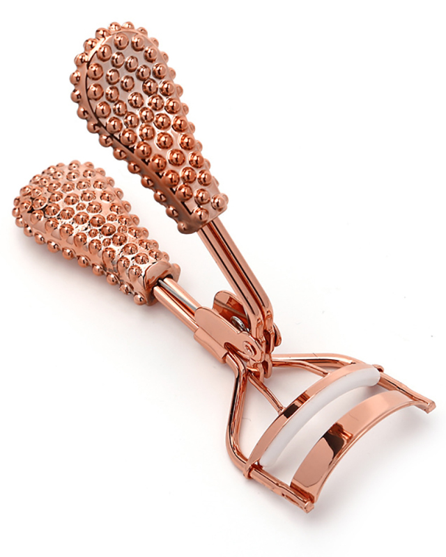 Stainless Steel Eyelash Curler Pineapple Handle Beauty Tools Rose Gold