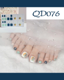 24pcs Doodle Artificial Toenails Fake Toenails Removable Toenail Patches
