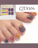 24pcs Doodle Artificial Toenails Fake Toenails Removable Toenail Patches