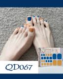 24pcs Doodle Artificial Toenails Fake Toenails Removable Toenail Patches