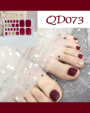 24pcs Doodle Artificial Toenails Fake Toenails Removable Toenail Patches
