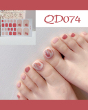 24pcs Doodle Artificial Toenails Fake Toenails Removable Toenail Patches