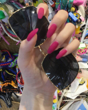24pcs Frosted Short Ballet New Color Solid Color Artificial Nails Fake Nails Removable Nail Patches