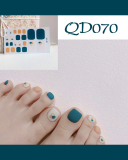 24pcs Doodle Artificial Toenails Fake Toenails Removable Toenail Patches