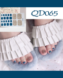 24pcs Doodle Artificial Toenails Fake Toenails Removable Toenail Patches