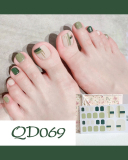 24pcs Doodle Artificial Toenails Fake Toenails Removable Toenail Patches