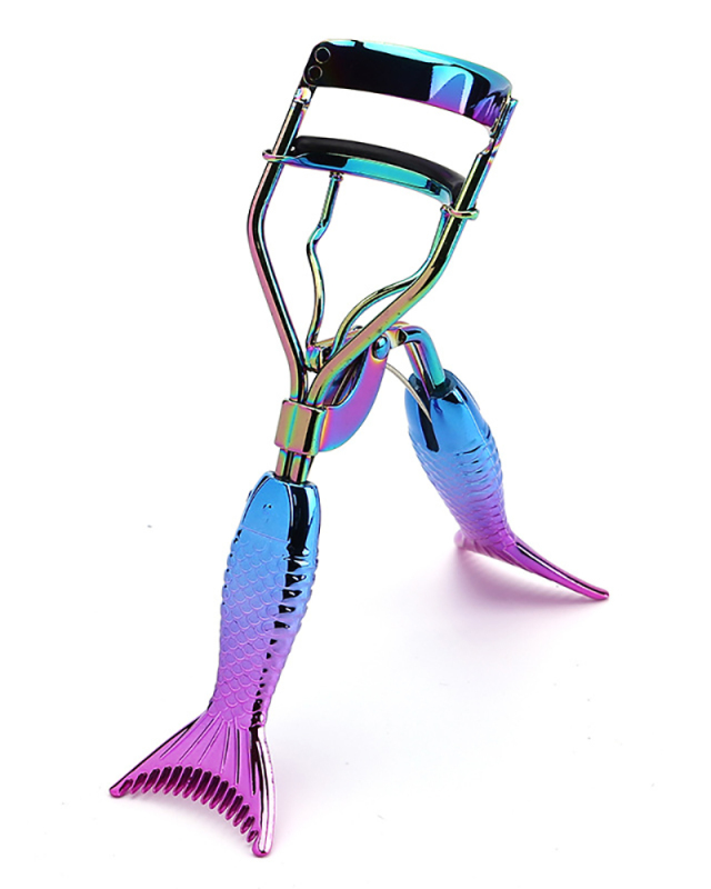 Wide Angle Titanium Eyelash Curler Gradient Colored Handle