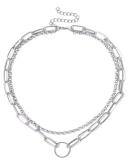 Retro Ring All-Match Simple Chain Multi-Layer Clavicle Female Necklace