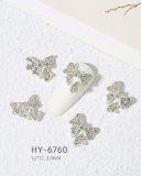 1 Piece Butterfly Bow Metal Nail Decorators Nail Accessories
