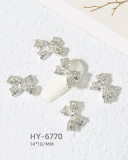 1 Piece Butterfly Bow Metal Nail Decorators Nail Accessories
