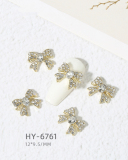 1 Piece Butterfly Bow Metal Nail Decorators Nail Accessories