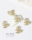 1 Piece Butterfly Bow Metal Nail Decorators Nail Accessories