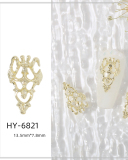 1 Piece Butterfly Bow Metal Nail Decorators Nail Accessories Gold Crystal