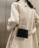 Fashion New Style Ice Cracked Acrylic Transparent Chain CrossbodyJelly Bag Solid Color