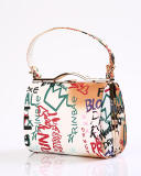 New Fashion Inkjet Graffiti Hit Color Bag with Handle