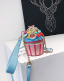 Ice Cream Cartoon Girl Chain Messenger Bag