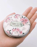 Folding Cosmetic Mirror Double-sided Mirror PU Leather Metal Edge Portable Mirror