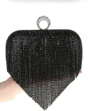 Diamond Tassel Handmade with Rhinestone  Ring Banquet Messenger Clutch Bag