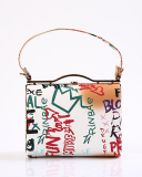 New Fashion Inkjet Graffiti Hit Color Bag with Handle