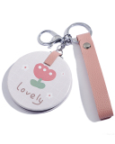 Folding Cute Portable Lady Princess Mini Makeup Mirror Student Portable Mirror Metal Round Cartoon Small Mirror