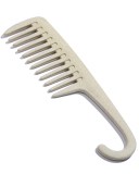 Wheat Straw Wide Tooth Curved Hook Comb Hairdressing Styling Comb Dry and Wet Plastic Comb Household Comb
