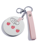 Folding Cute Portable Lady Princess Mini Makeup Mirror Student Portable Mirror Metal Round Cartoon Small Mirror