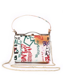New Fashion Inkjet Graffiti Hit Color Bag with Handle