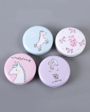 Folding Pony Printed Small Mirror Mini Makeup Mirror Glass Mirror Round Portable Mirror