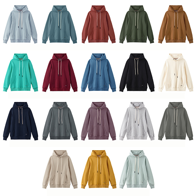 Spring and Autumn American Style Sports Leisure Hooded Solid Color S-XXXL