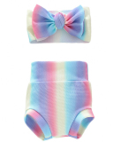 Children's Shorts Headband Set Baby Diapers Bread Shorts